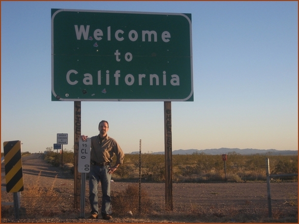 Arrivé en Californie par la route 95, février 2011
